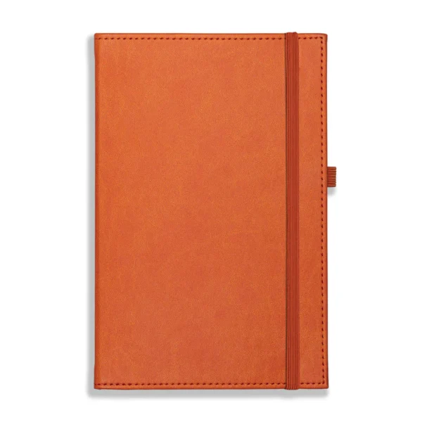 Dorchester NewHide A5 Notebook, Feint Ruled, Orange