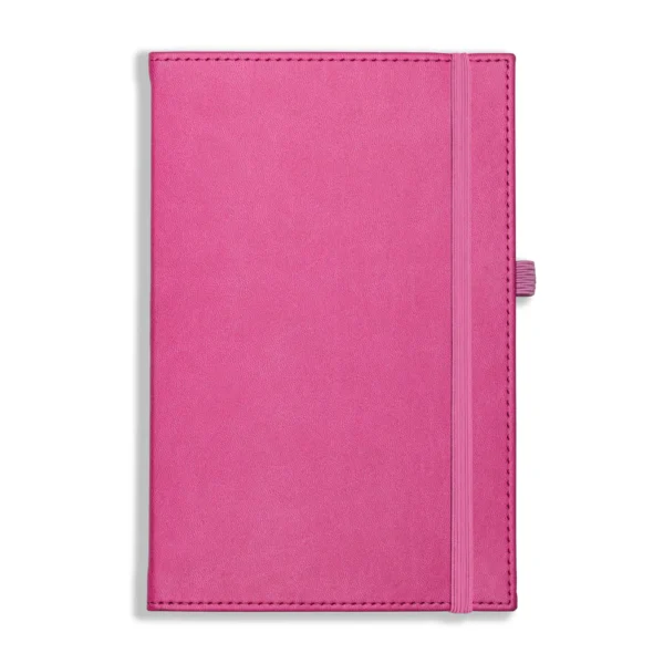 Dorchester NewHide A5 Notebook, Feint Ruled, Pink