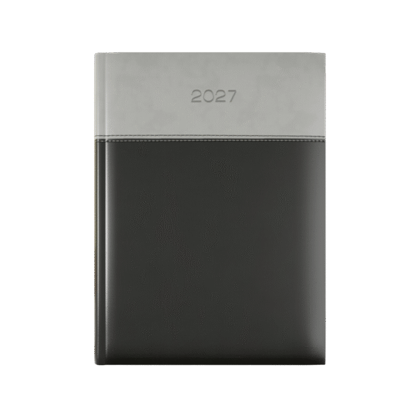 Dorchester Horizon A5 Desk Diary, Day Per Page, Black-Grey