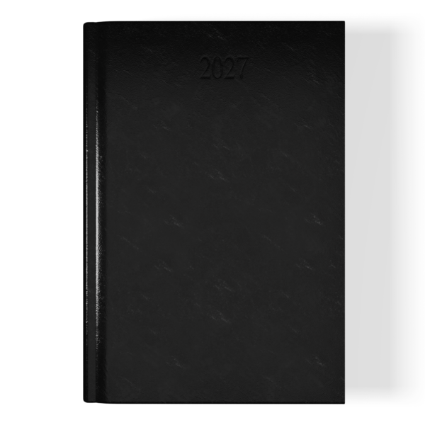 Richmond FineGrain A4 Desk Diary, Day Per Page, Black