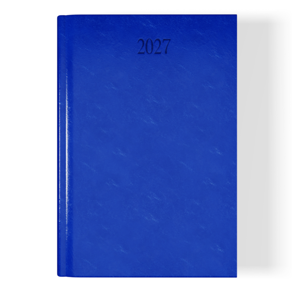 Richmond FineGrain A4 Desk Diary, Day Per Page, Blue