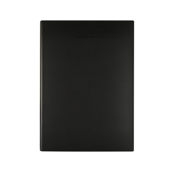 Dorchester NewHide A5 Desk Diary, Day Per Page, Black