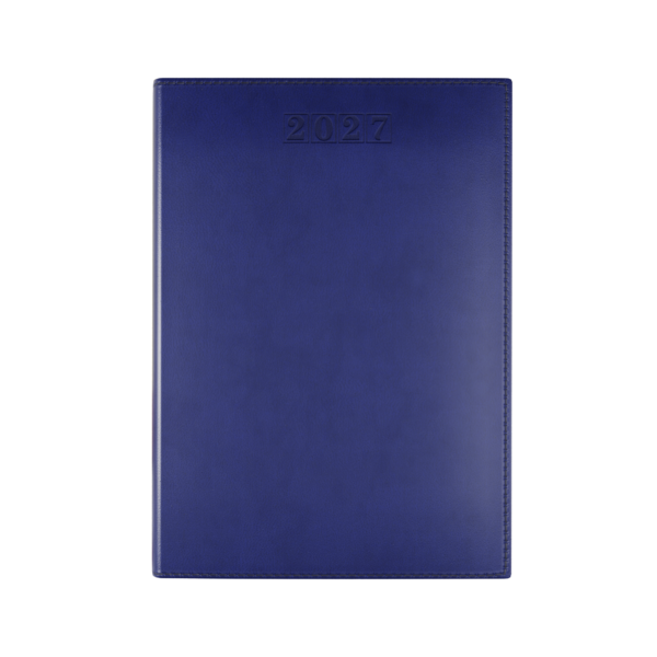 Dorchester NewHide A5 Desk Diary, Day Per Page, Blue