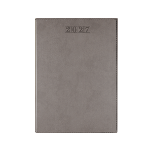 Dorchester NewHide A5 Desk Diary, Day Per Page, Grey