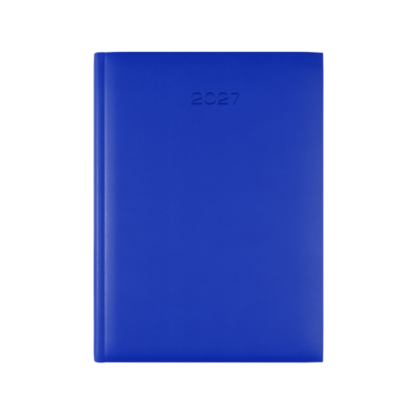 Lewes SmoothGrain A5 Desk Diary, Day Per Page, Royal Blue