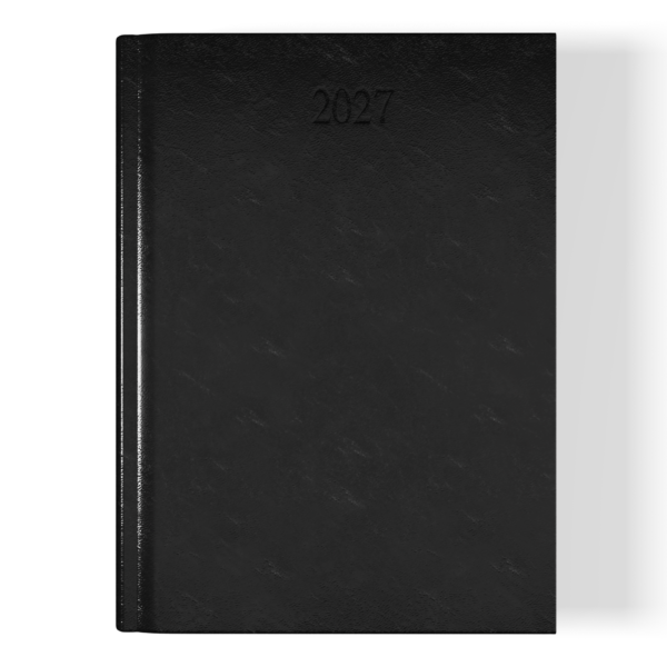 Richmond FineGrain A5 Desk Diary, Week To View, Black