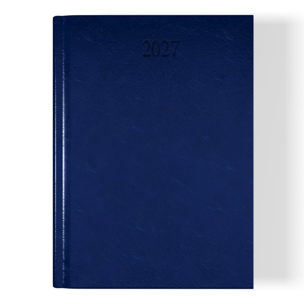 Richmond FineGrain A5 Desk Diary, Day Per Page, Dark Blue