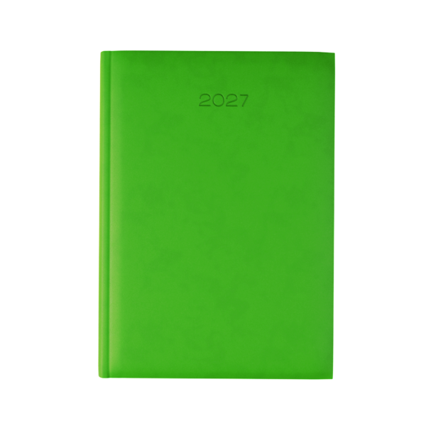 Lewes SmoothGrain A4 Desk Diary, Day Per Page, Lime