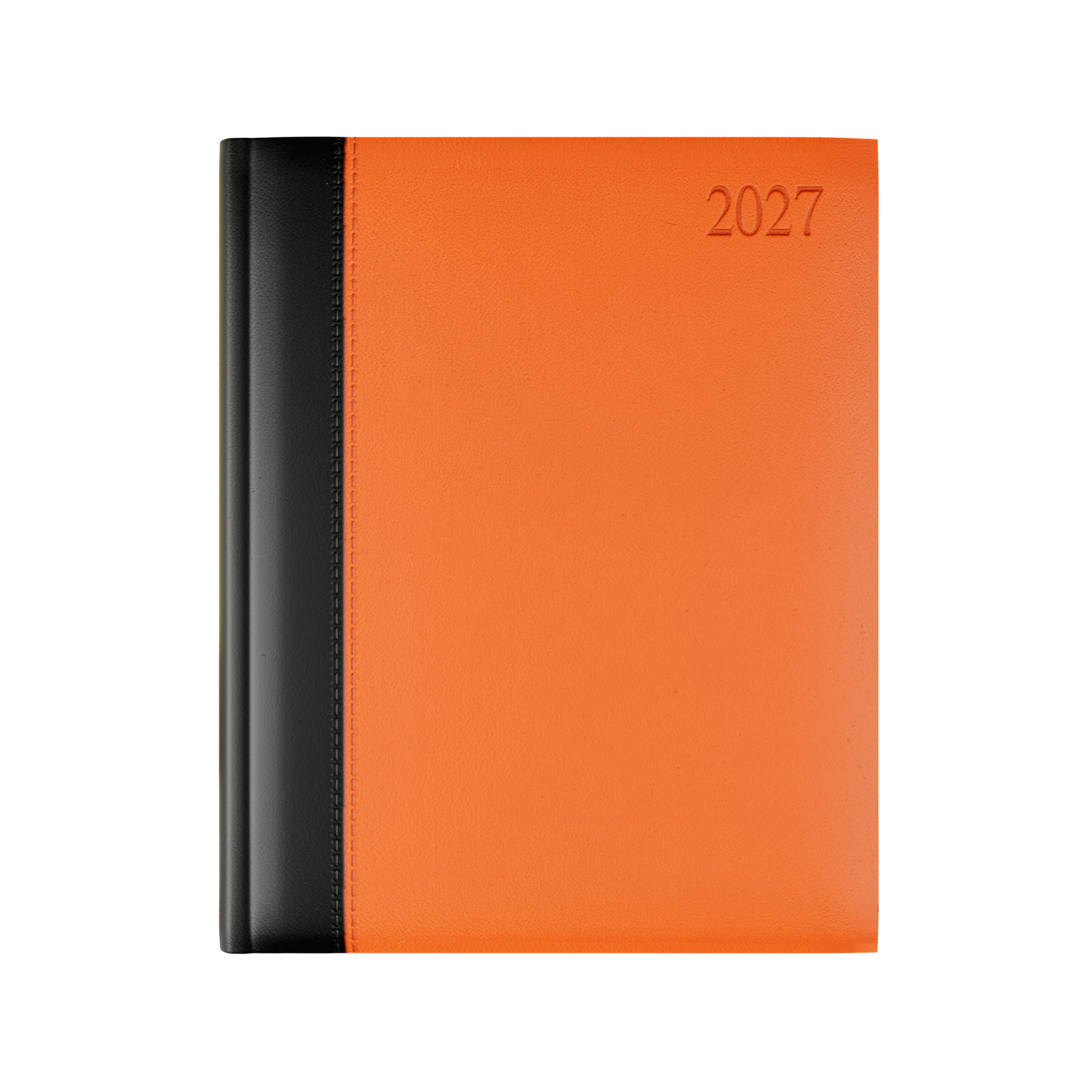dorchester-bicolour-quarto-desk-diary-week-to-view-black-orange
