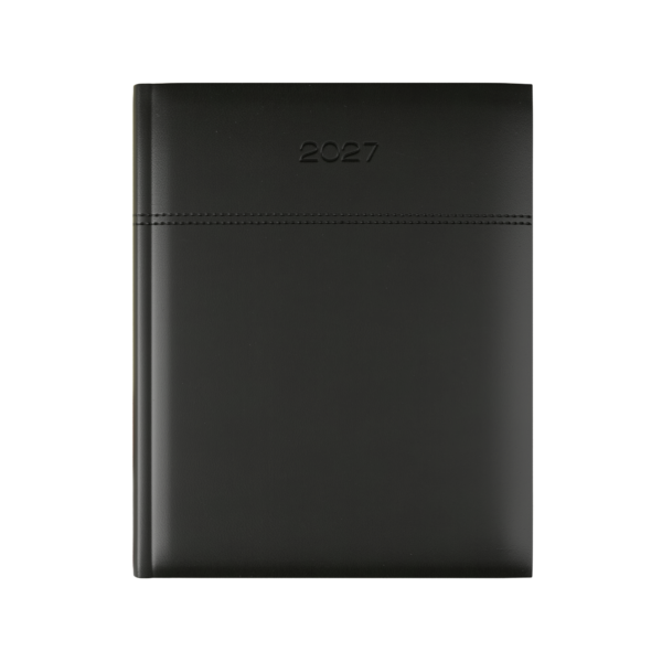 Dorchester Horizon Quarto Desk Diary- Week to View- Black-Black
