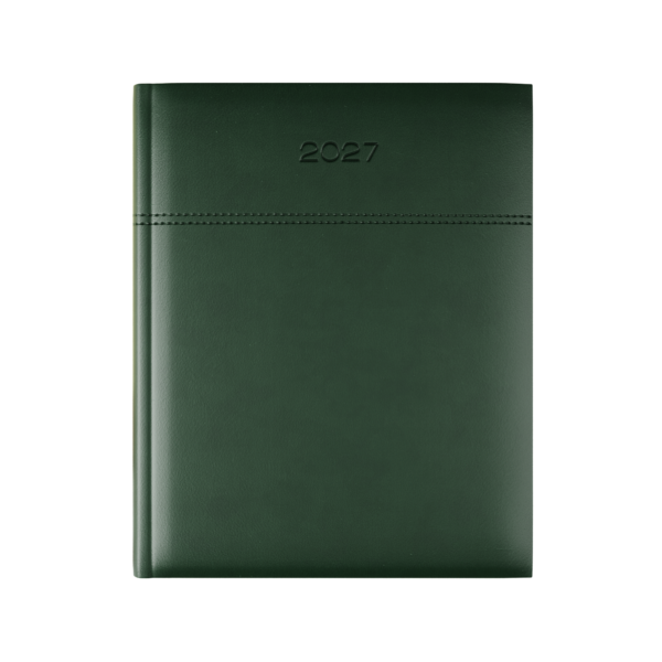 Dorchester Horizon Quarto Desk Diary, Week to View, Green-Green