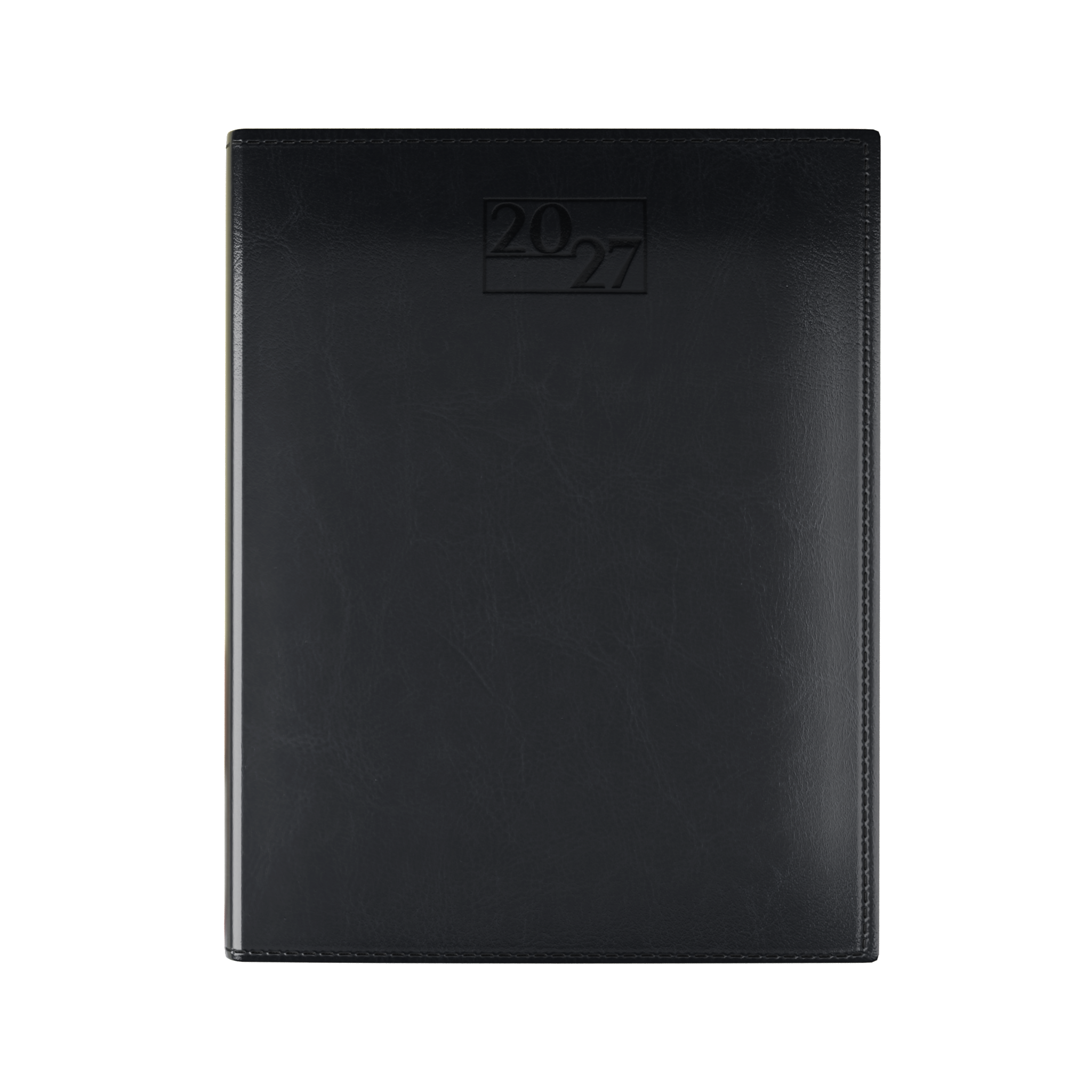 harrogate-saharahide-faux-leather-quarto-diary-week-to-view-black