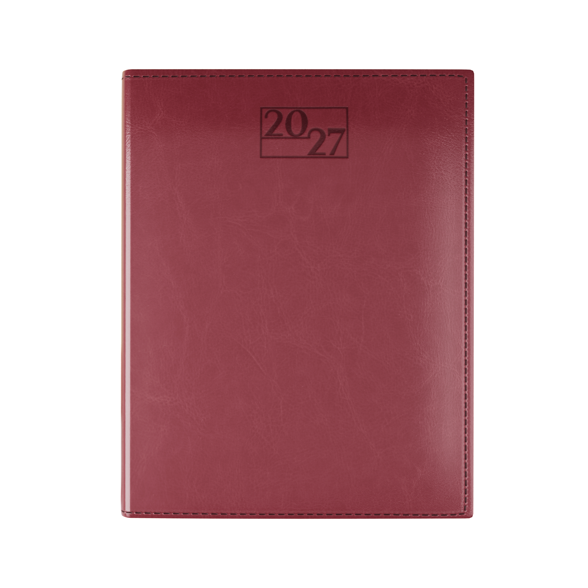harrogate-saharahide-faux-leather-quarto-diary-week-to-view-burgundy