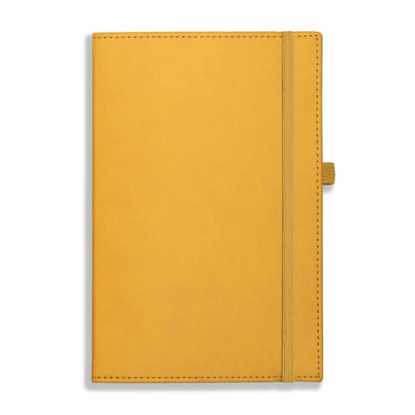 Dorchester NewHide A5 Notebook, Feint Ruled, Yellow