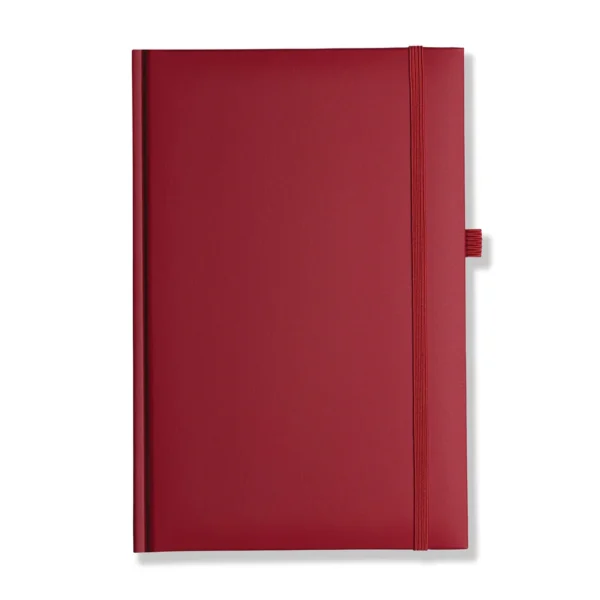Lewes SmoothGrain A5 Notebook, Feint Ruled, Red