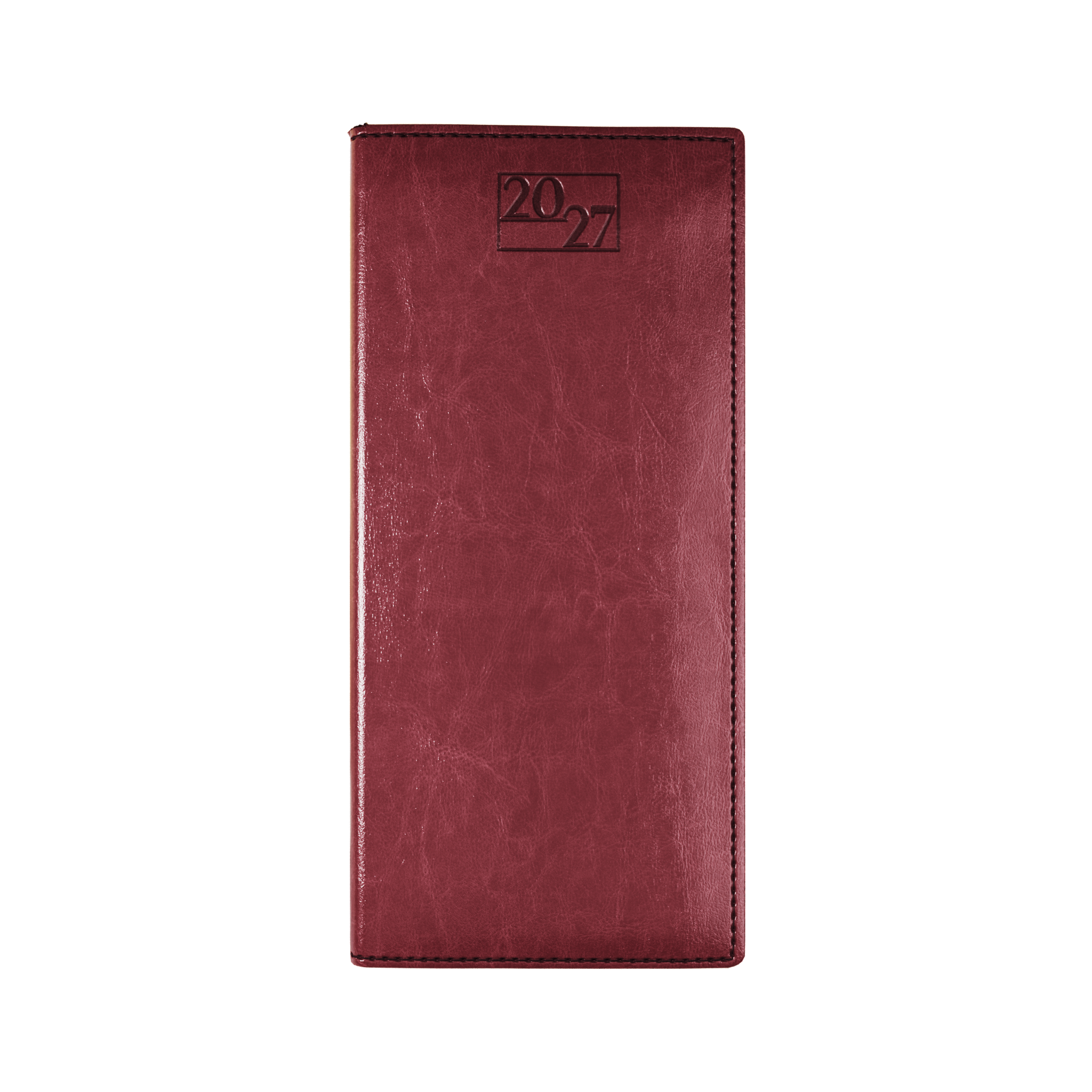 harrogate-saharahide-faux-leather-pocket-diary-week-to-view-burgundy