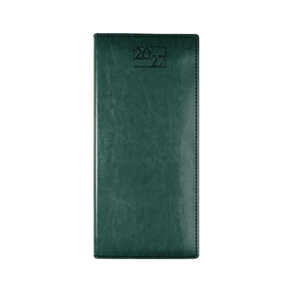 Harrogate SaharaHide Faux Leather Pocket Diary, Week to View, Green