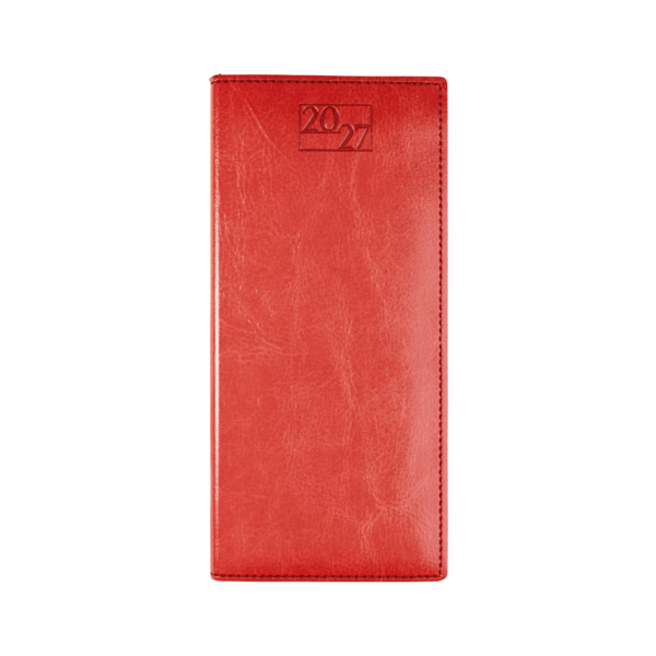 Harrogate SaharaHide Faux Leather Pocket Diary, Week to View, Red