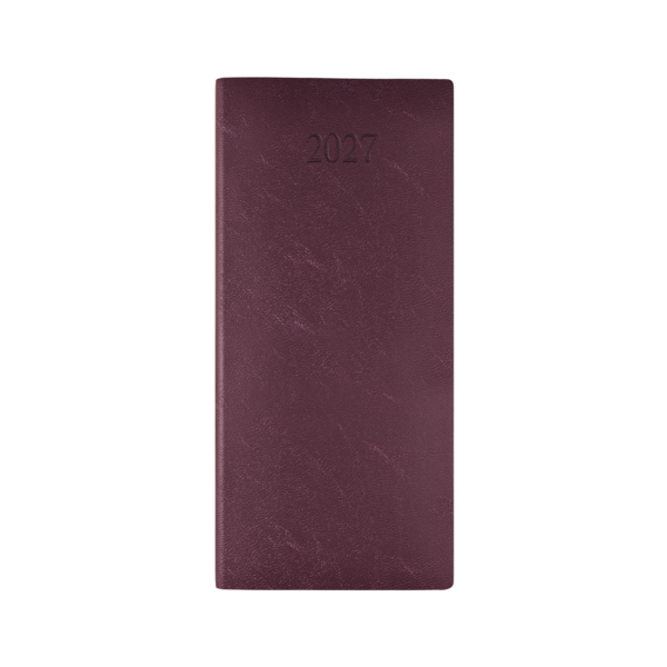 Richmond FineGrain Pocket Diary, Week to View, Burgundy