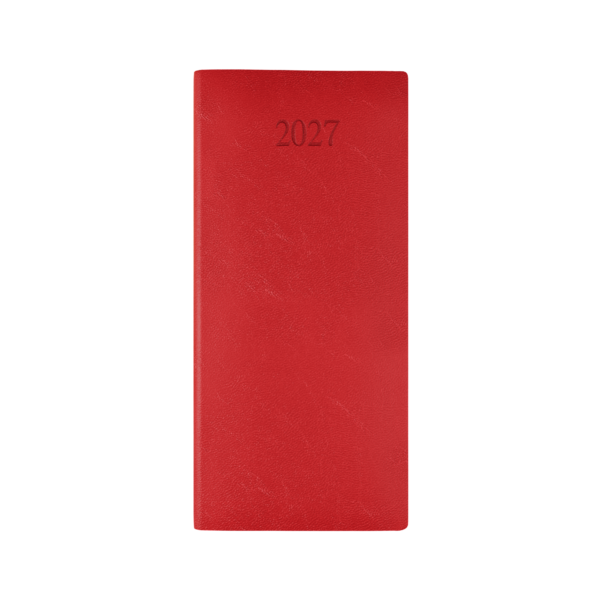 Richmond FineGrain Pocket Diary, Week to View, Red