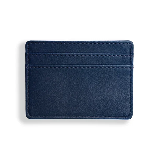 Chelsea Leather Slim Card Holder, Blue