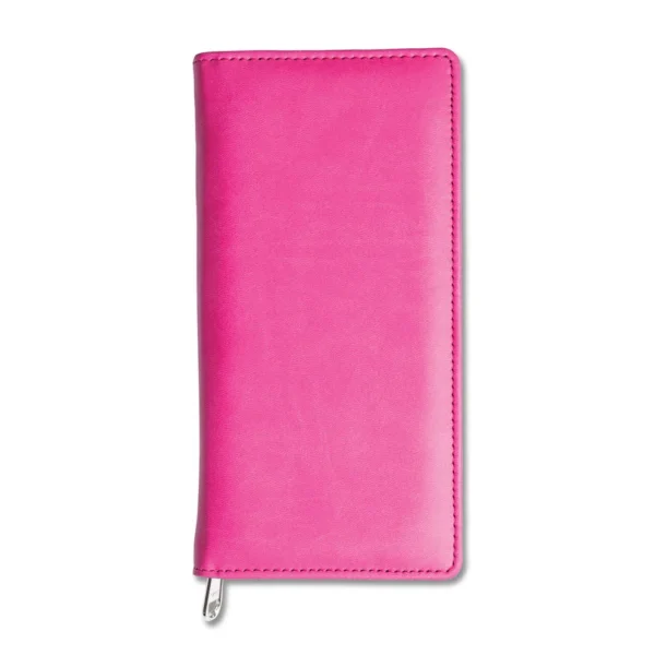 Dorchester Collection Faux Leather Travel Wallet Pink